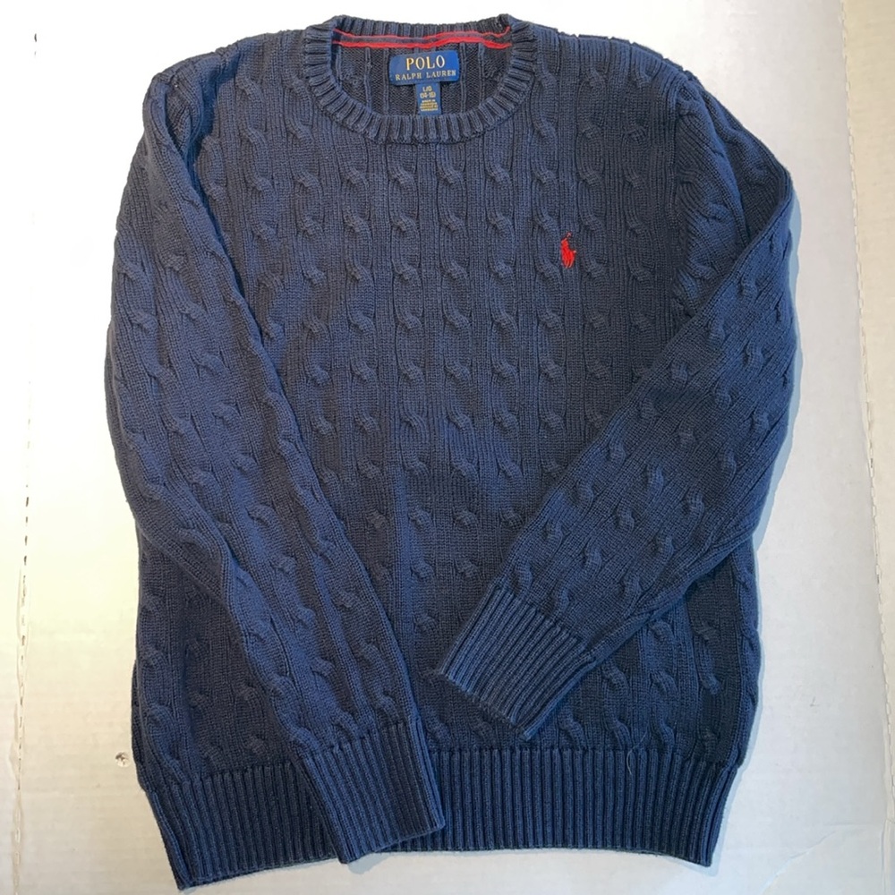 Ralph Lauren Polo navy cotton sweater